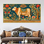 Traditional Pichwai Cow Canvas Painting | Traditional Indian Wall Art