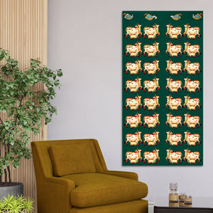 Traditional Pichwai Cow Canvas Wall Art | Ethnic Indian Décor Painting