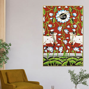 traditional-pichwai-cow-lotus-canvas-wall-painting
