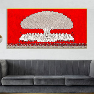 Traditional Pichwai Cow Theme Painting | Indian Wall Decor