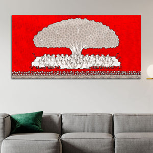 Traditional Pichwai Cow Theme Painting | Indian Wall Decor