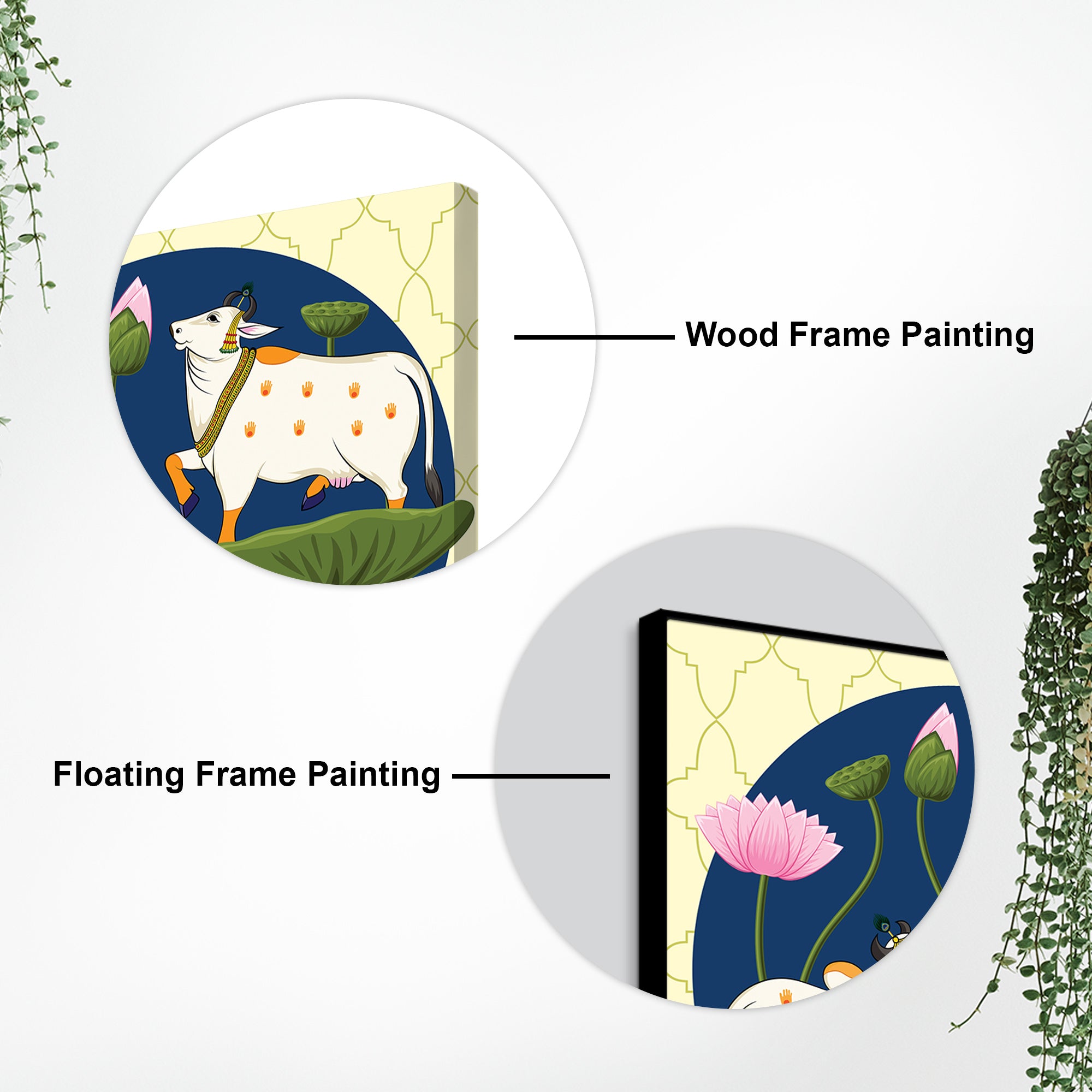 Traditional Pichwai Gau Mata Painting |Indian Home Décor