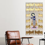 Traditional Pichwai Shrinath Ji Canvas Painting | Spiritual Wall Art