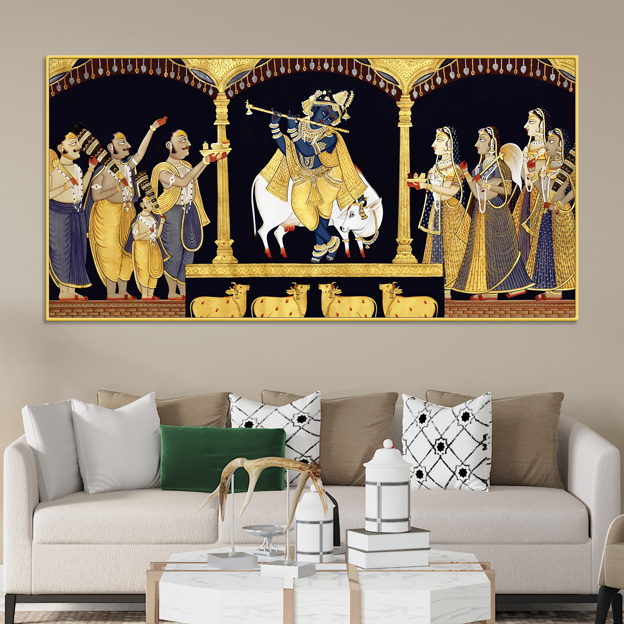 Traditional Pichwai Shrinathji Wall Art Premium Painting