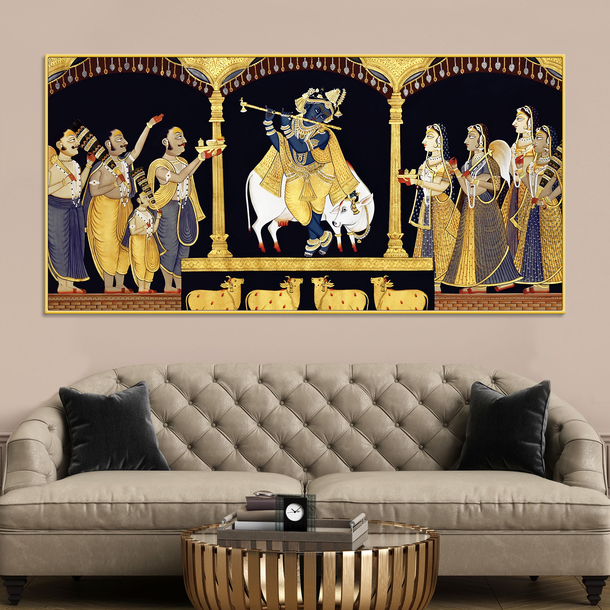 Traditional Pichwai Shrinathji Wall Art Premium Painting