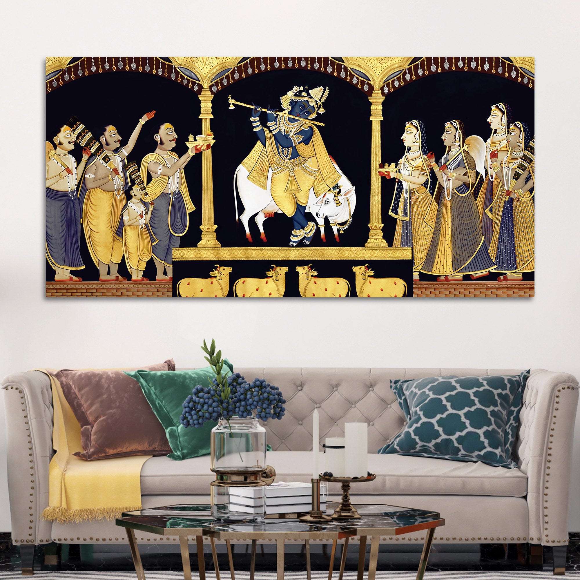 Traditional Pichwai Shrinathji Wall Art Premium Painting