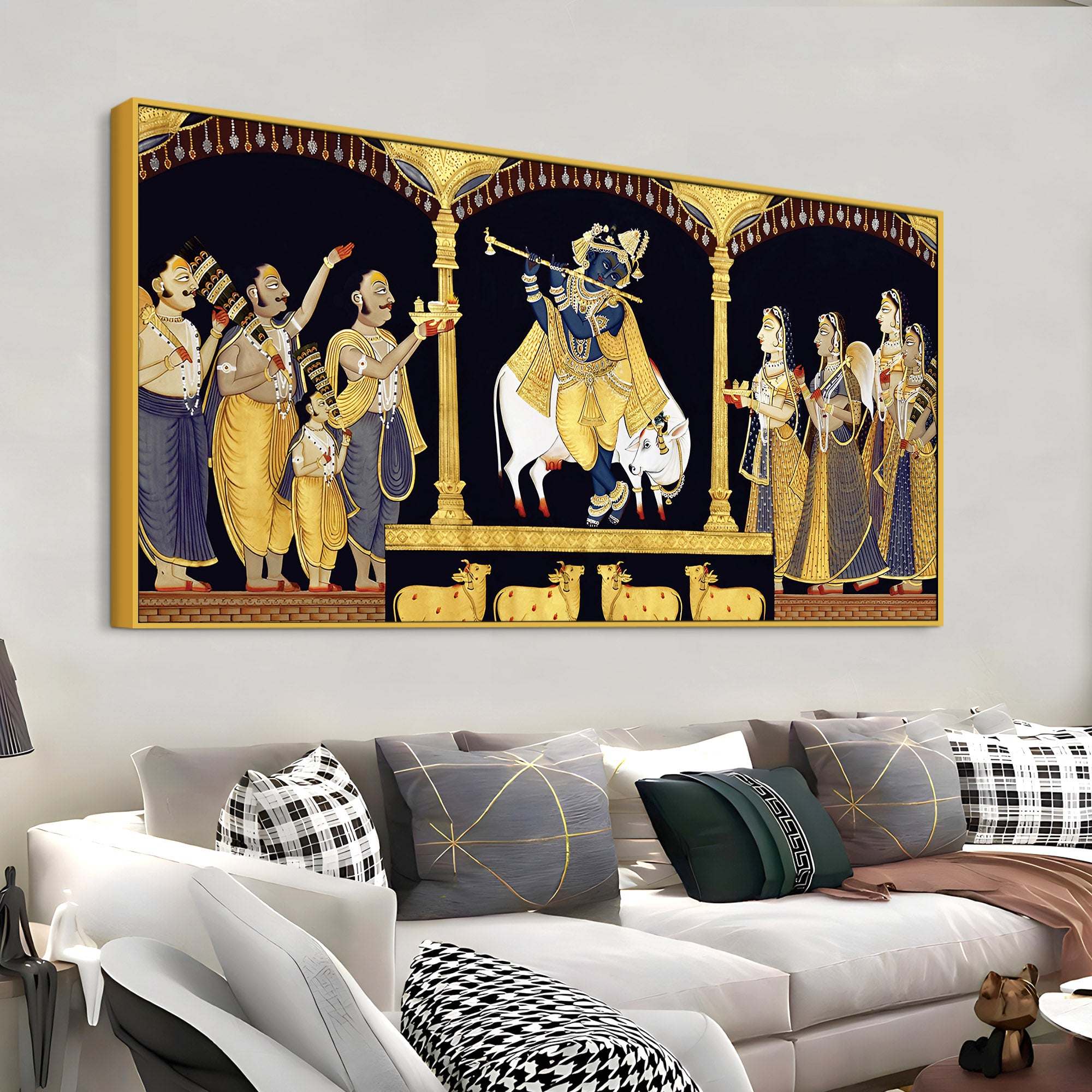 Traditional Pichwai Shrinathji Wall Art Premium Painting