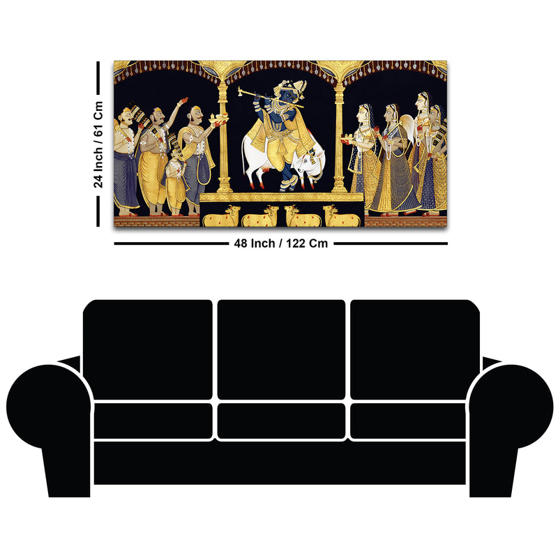 Traditional Pichwai Shrinathji Wall Art Premium Painting