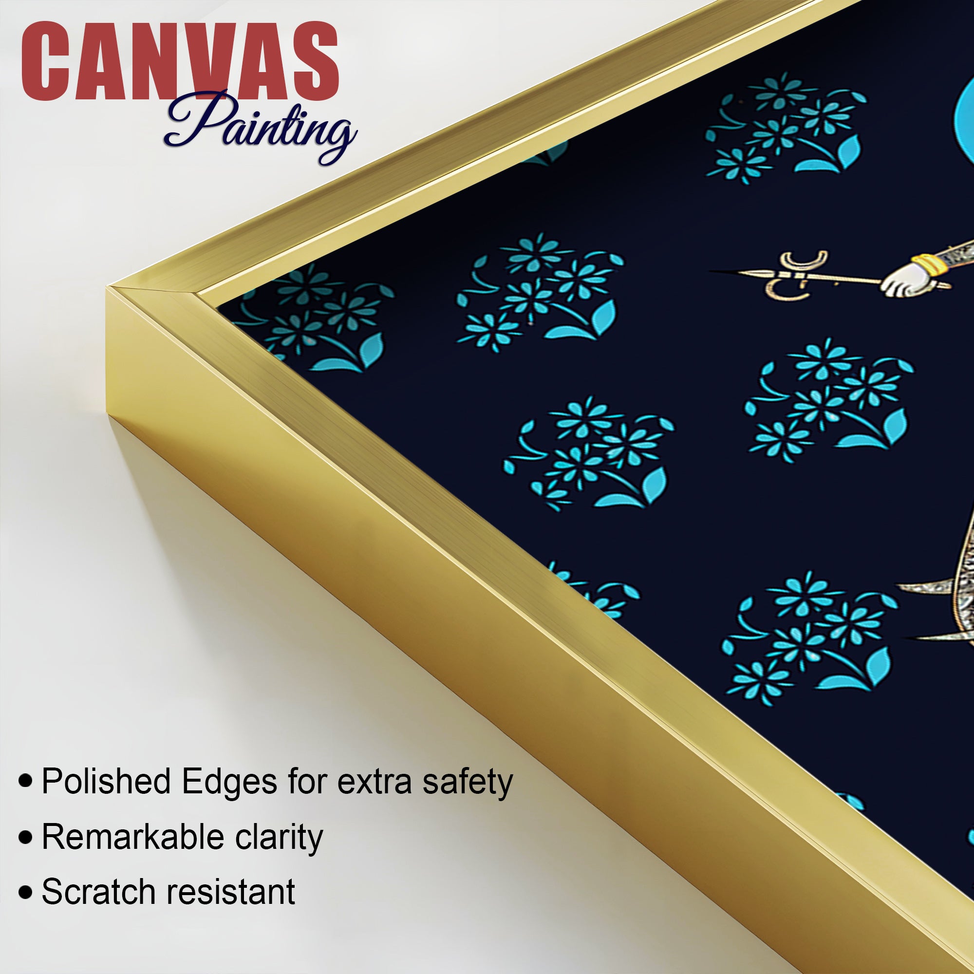 Traditional Royal Elephant Canvas Painting | Indian Home Décor