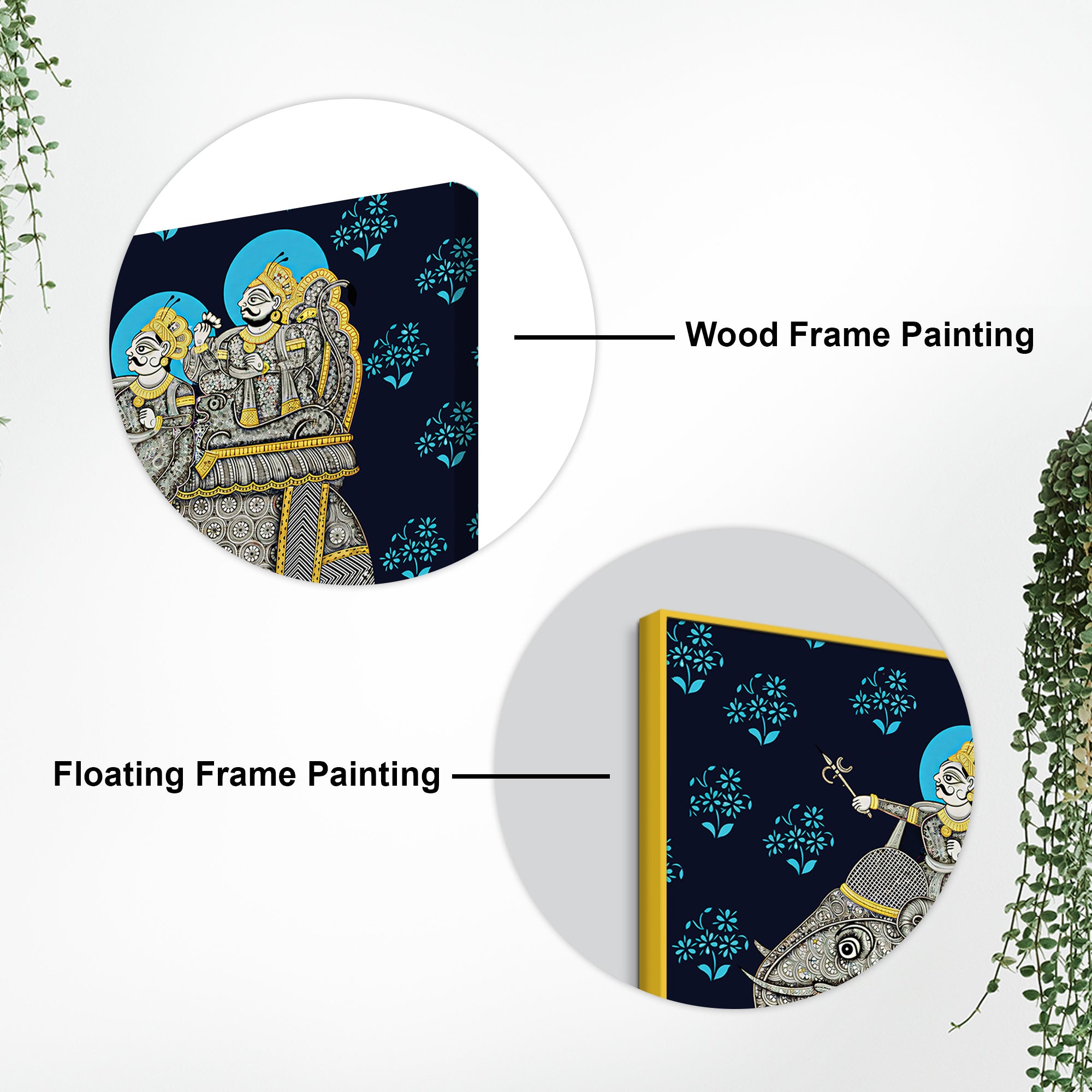 Traditional Royal Elephant Canvas Painting | Indian Home Décor