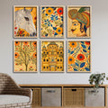 Traditional Royal Indian Artwork Wall Frame Set of Six