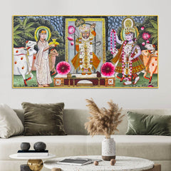 traditional-shreenathji-temple-scene-pichwai-canvas-wall-painting
