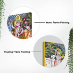 Traditional Shreenathji Temple Scene Pichwai Canvas Wall Painting