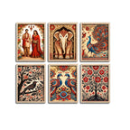 Traditional Style Decorative Wall Frame Set of Six