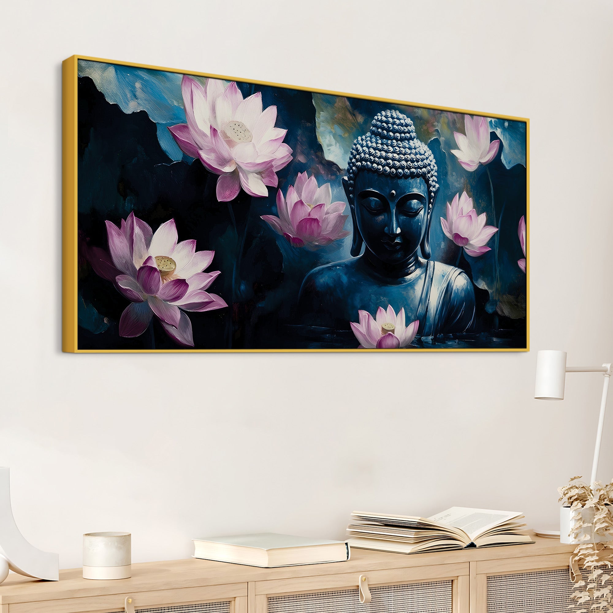 Tranquil Buddha Painting for Home Wall Decor