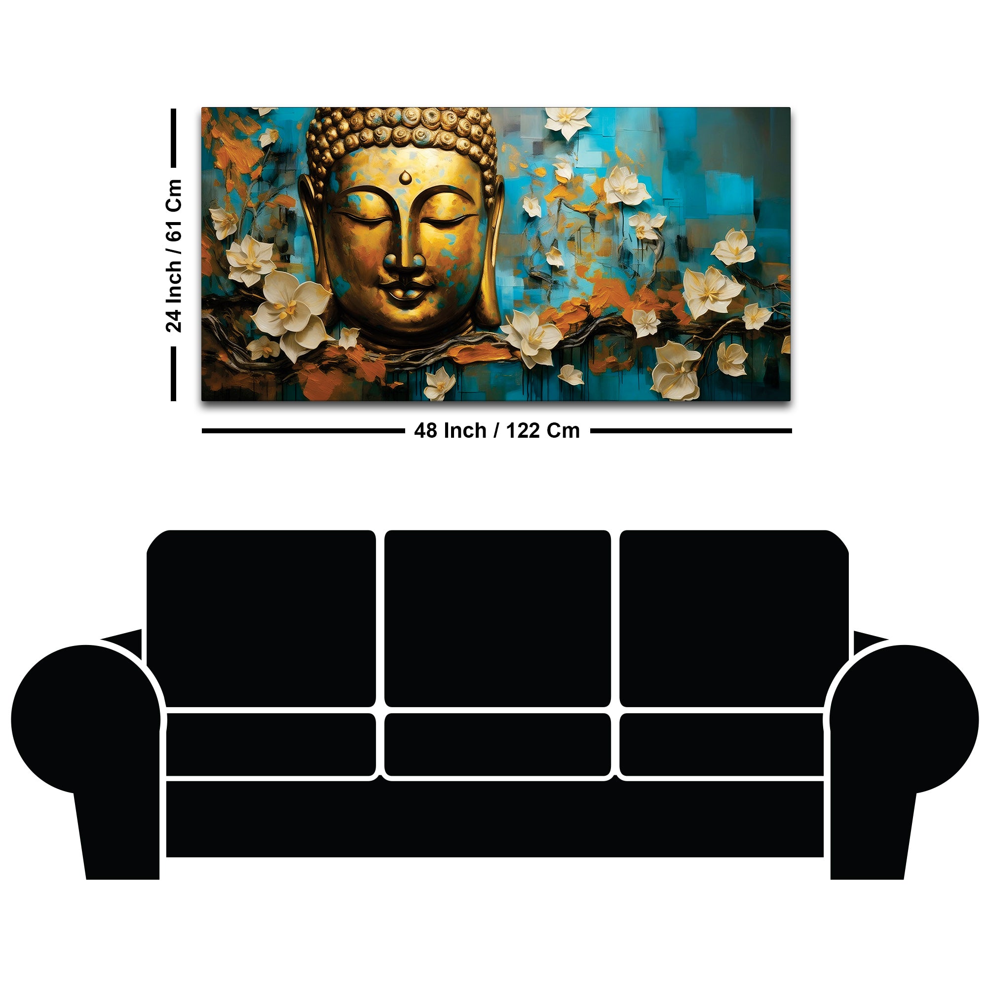 Tranquil Buddha Painting for Premium Wall Artwork