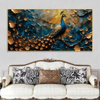 tranquil-elegant-peacock-sitting-on-branch-abstract-canvas-wall-painting