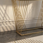 trapezoid-design-console-table-with-golden-metal-finish