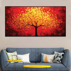 Tree Abstract Canvas Painting for Home & Office Decor