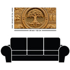 Tree of Life and Sacred Wildlife Luxury 3D Canvas Wall Painting