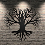 Tree of Life Heart Shape Design Metal Wall Art Decor