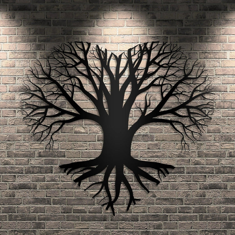Tree of Life Heart Shape Design Metal Wall Art Decor