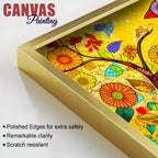 Trendy Colorful Bird Canvas Wall Painting for Modern Homes
