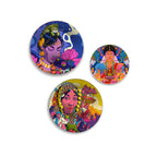 Tribal Queens Folk Fusion Premium Wall Plates Painting Set of 3