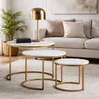 Trio Golden Premium Coffee Tables Set of 3