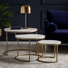 Trio Golden Premium Coffee Tables Set of 3