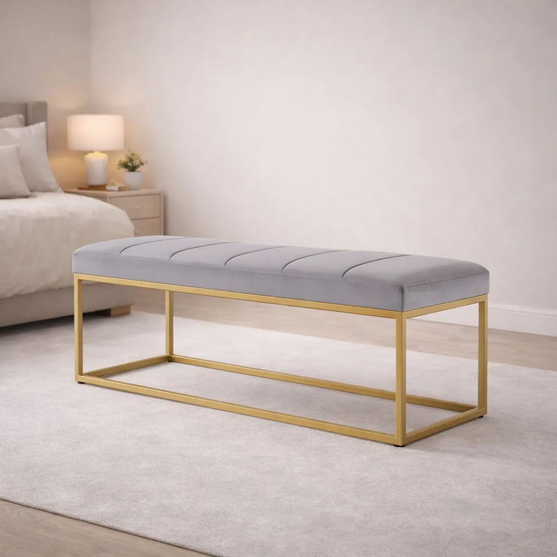 tufted-rich-grey-velvet-bench-with-sleek-gold-metal-legs-ottoman