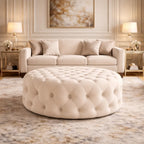 tufted-white-round-shape-velvet-ottoman