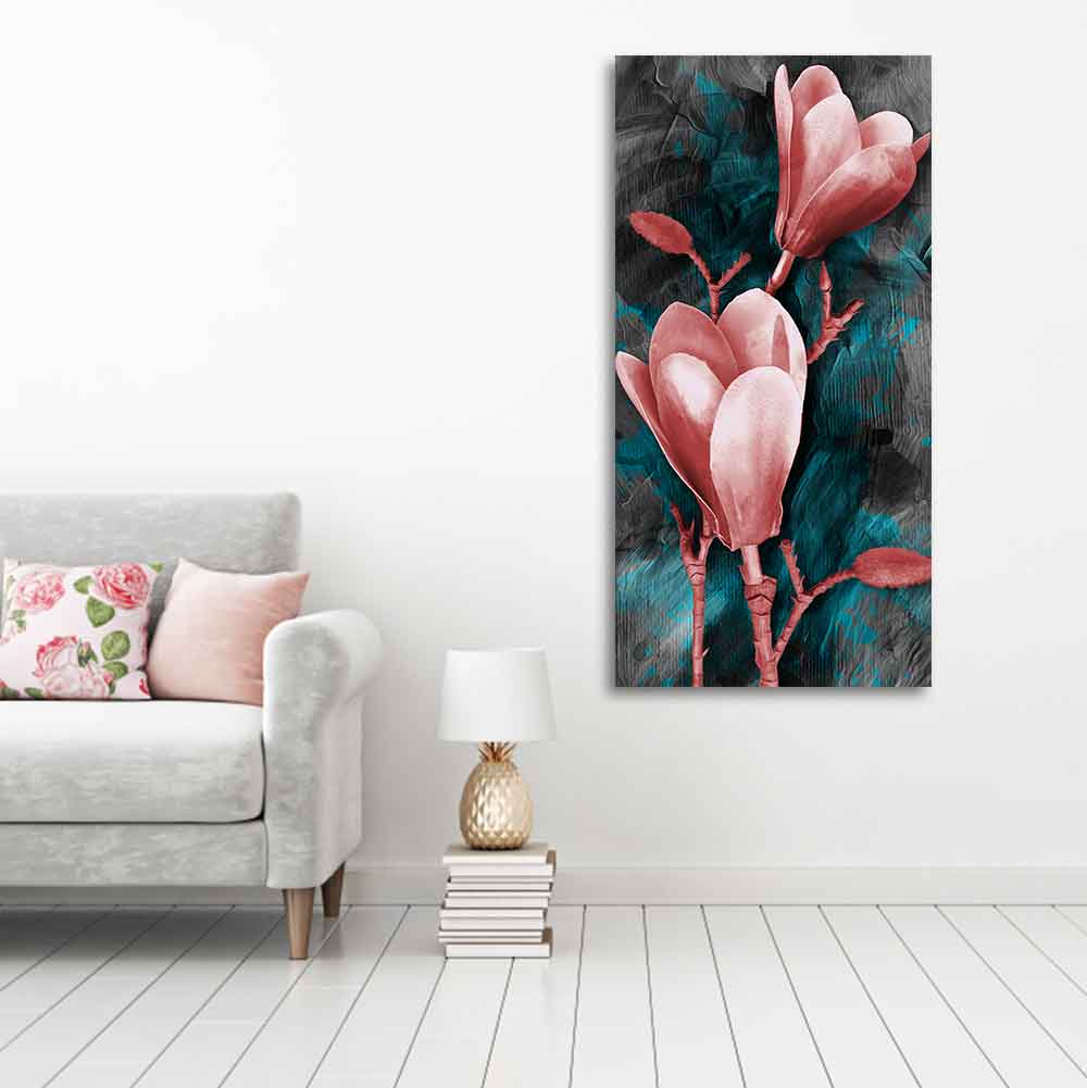 Tulips Flower Canvas Wall Hanging