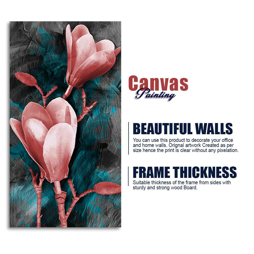 Tulips Flower Canvas Wall Hanging