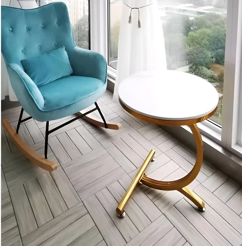 Two-Tier Stylish Round Contemporary Side Table