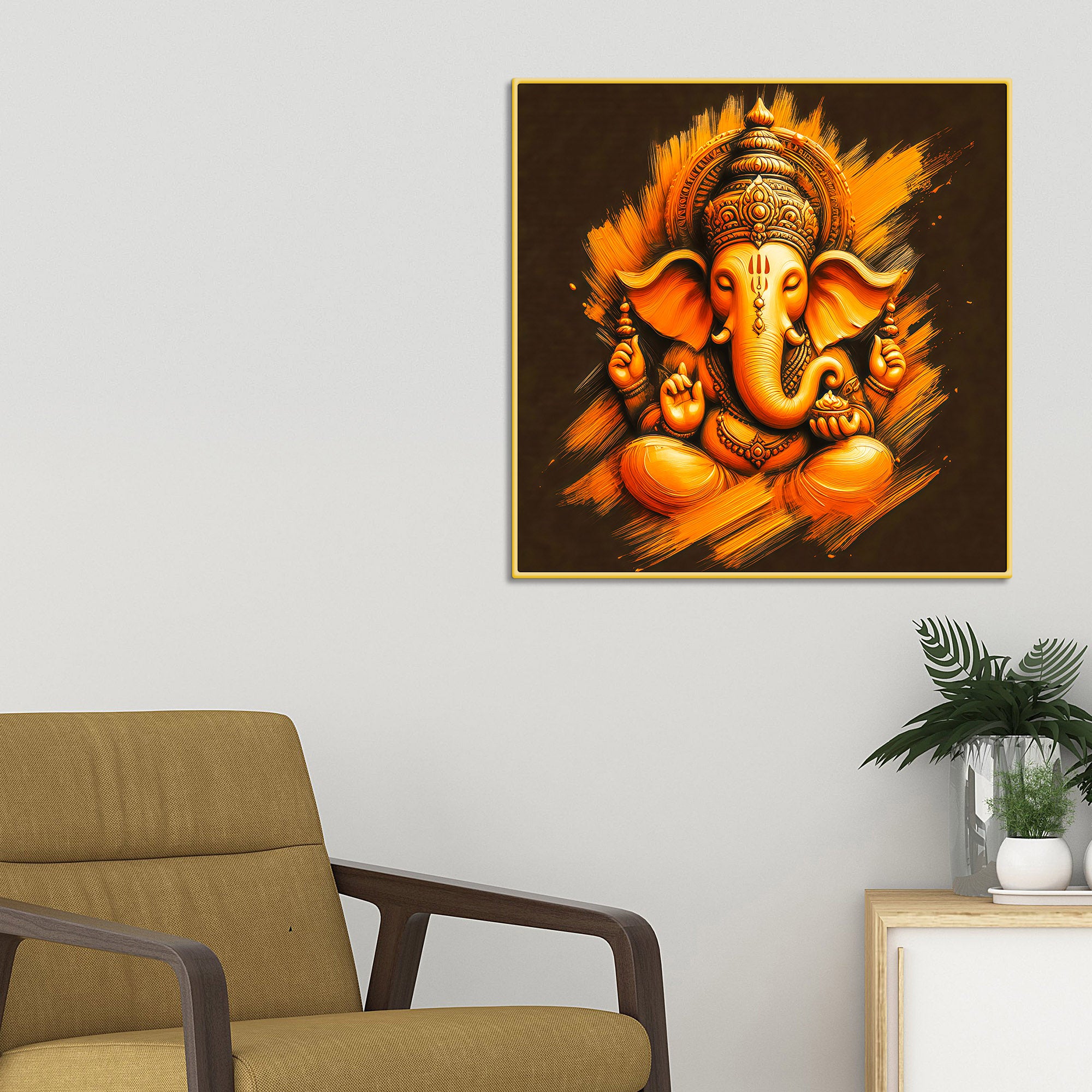 unique-ganpati-wall-painting