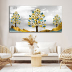 Unique Golden Trees Canvas Wall Painting