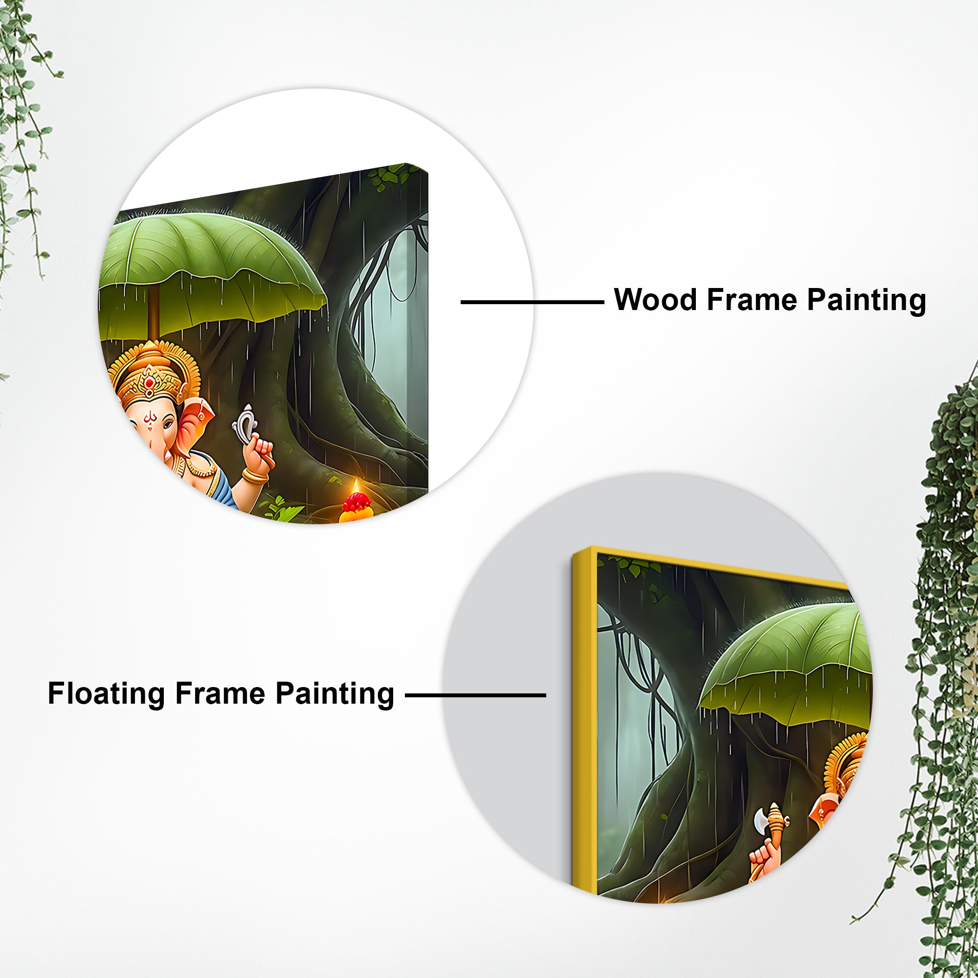 Unique Lord Ganesha Wall Painting