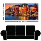 Varanasi Evening Ganga View Canvas Wall Art Painting
