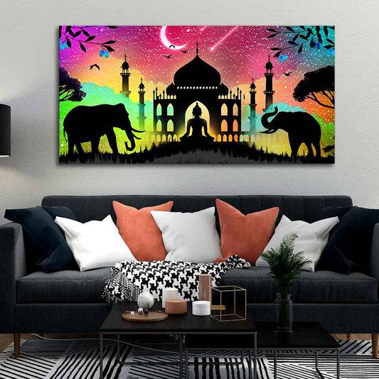 Vector Illustration Art Canvas Wall Painting