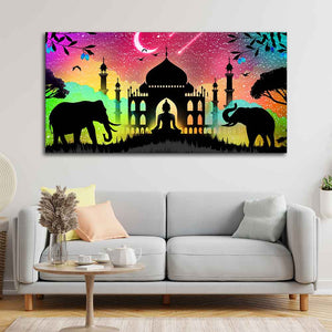 Vector Illustration Art Canvas Wall Painting