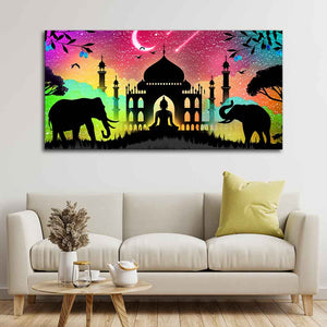 Vector Illustration Art Canvas Wall Painting