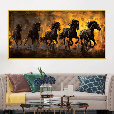 velocious-running-black-horses-abstract-canvas-wall-painting