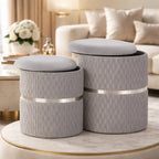 velvet-grey-color-round-storage-ottoman-with-storage-set-of-2