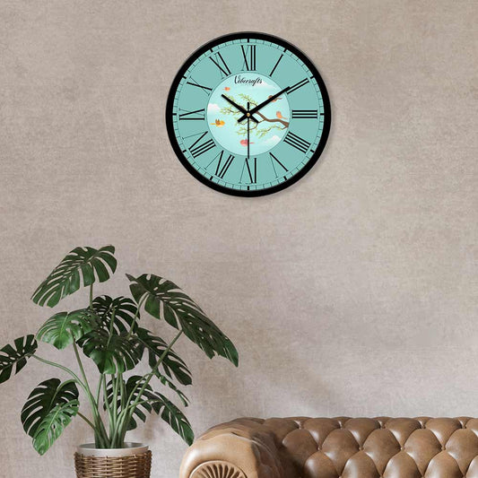 Beautiful Birds Flying Nearby Tree Designer Wall Clock