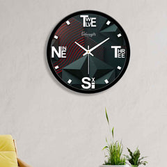 3D Abstract Pattern Designer Wall Clock