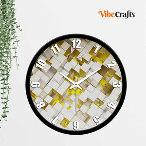 3D Abstract Premium Wall  Clock For Living Room