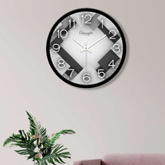 3D Cube Texture Designer Wall Clock For Living Home