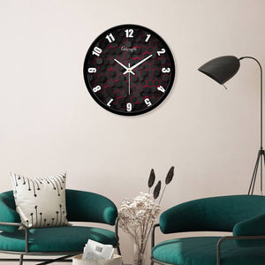 3D Hexagon Printed Wall Clock For Living Room