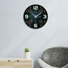 3D Square Glittery Designer Wall Clock